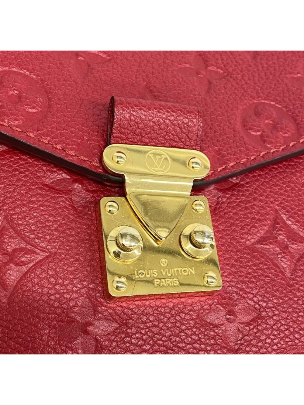 Louis Vuitton Handbag Monogram Empreinte Pochette Metis MM Cerise 2-Way Bag - Picture 6 of 10